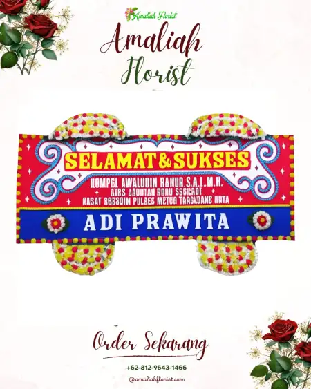 Papan Bunga Ucapan Selamat Sei Buah